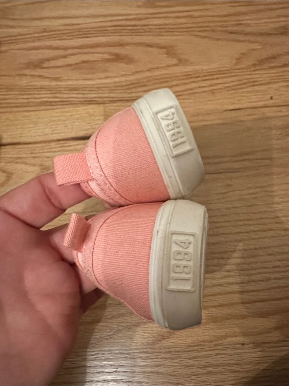 Old Navy Peach Slip-On Canvas Sneakers for Kids